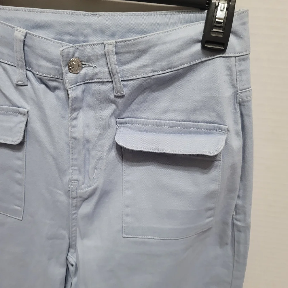 NWT Dokotoo Iceland Blue Wide Leg Women's Pants 27"Waist Size 4 - Picture 4 of 16